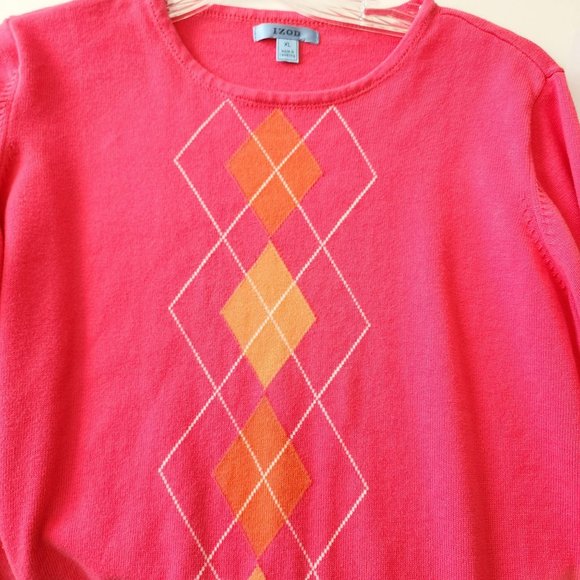 Izod Pink Sweater Size XL - Picture 7 of 13